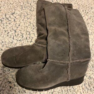 Aerosoles gray fleeced line boots~ Size 10